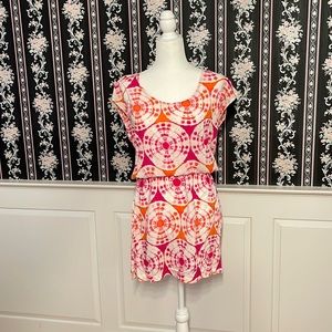 Pink and Orange Mini Dress